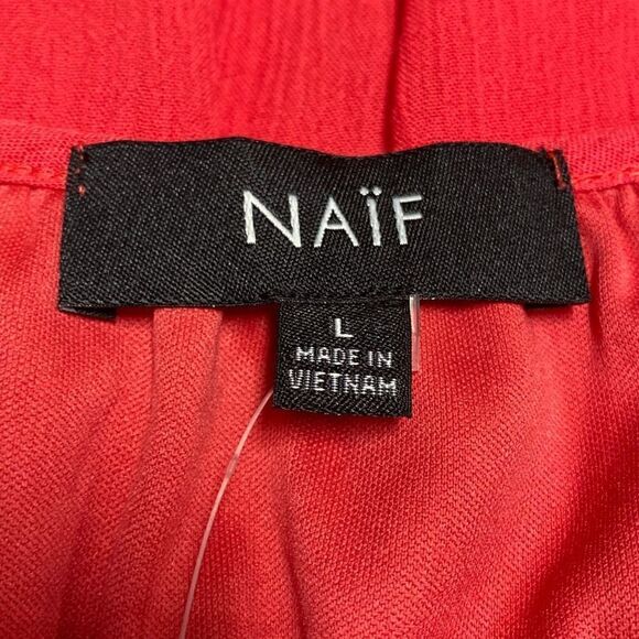 Naïf Coral Lace Quarter Sleeve Dress Size Large NEW - Picture 6 of 9